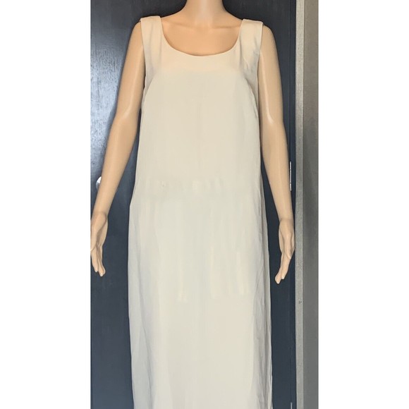 Anna Maxwell size 16w beige maxi dress with tie waist - Picture 9 of 11